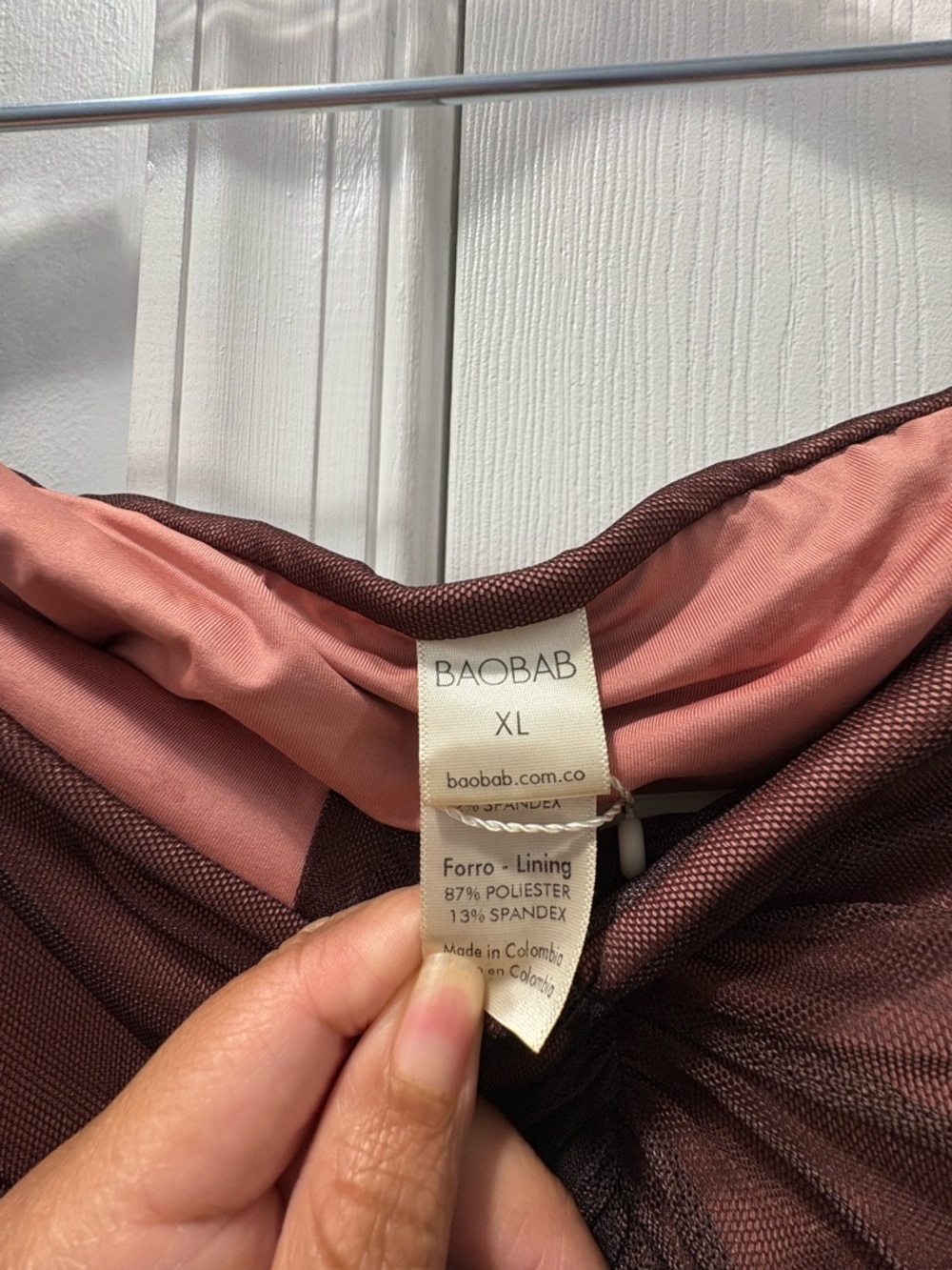 BAOBAB Lena Maxi Dress Cranberry Ombre Mesh Draped Gown BBAB-WD235 NWT XL - Picture 5 of 6